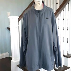 # Nike slate gray Dri-Fit Athletic Jacket